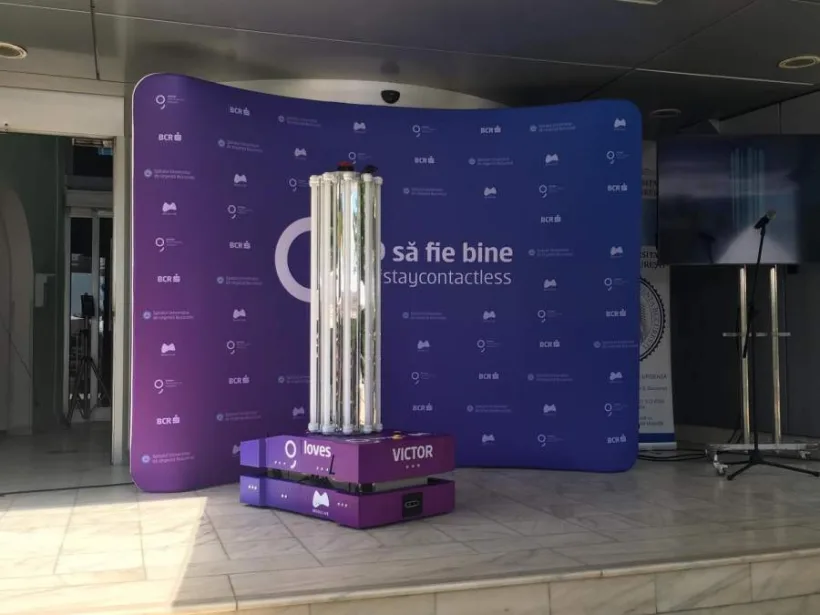Robot autonom de dezinfectare fabricat în România