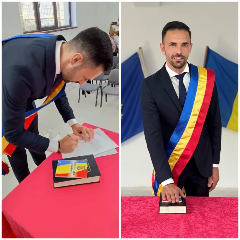 Cel mai tânăr primar din Teleorman și-a început mandatul