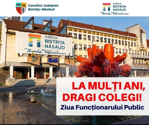 Președintele CJ Bistrița Năsăud, felicitări subordonaților - ziua funcționarului public