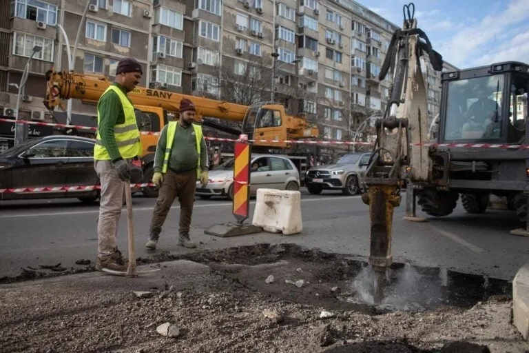 Șantierul pentru metroul din Otopeni a provocat restricții de trafic pe DN1-Calea Bucureștilor