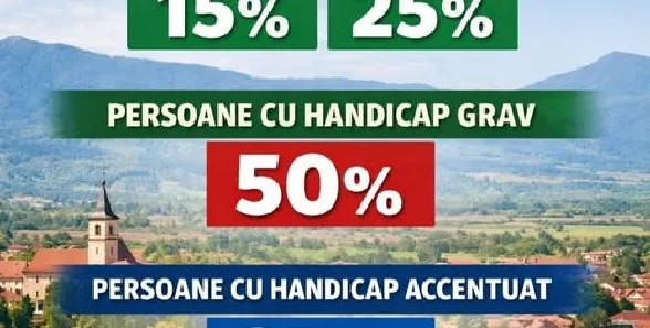 Reduceri la plata impozitelor pentru persoanele cu dizabilități