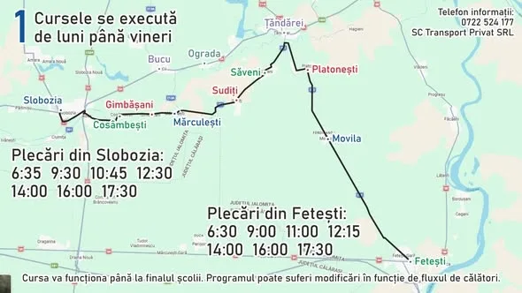 Măsuri privind restricțiile de circulație instituite pe podurile peste râul Ialomita de la Bucu și Țăndărei