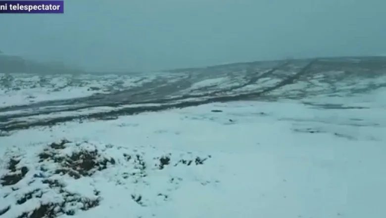 Prima ninsoare din acest sezon pe Transalpina