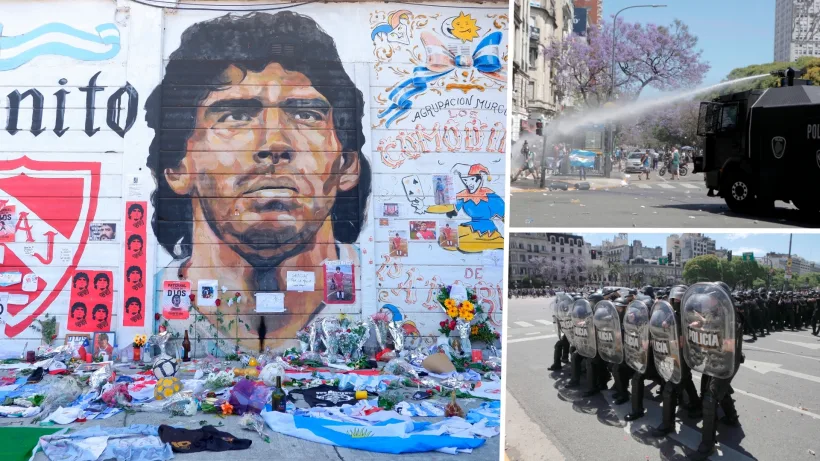 Diego Maradona a fost înmormântat