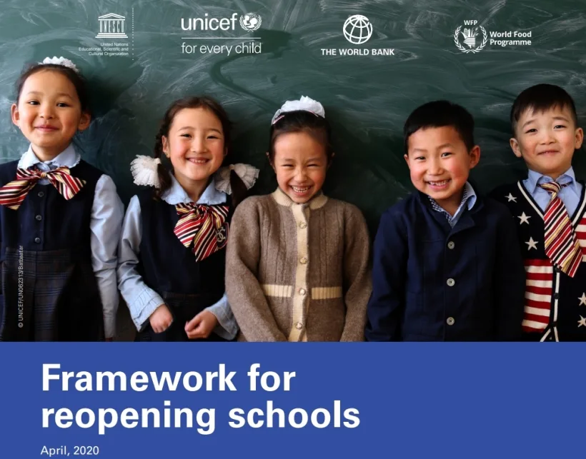 Ghidul UNESCO și UNICEF pentru redeschiderea școlilor