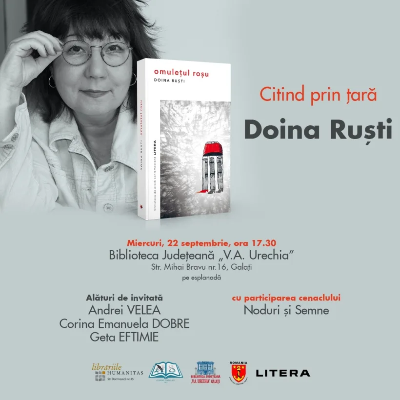 Lectură cu public la Galați, în cadrul turneului organizat de prozatoarea Doina Ruști și Editura Litera