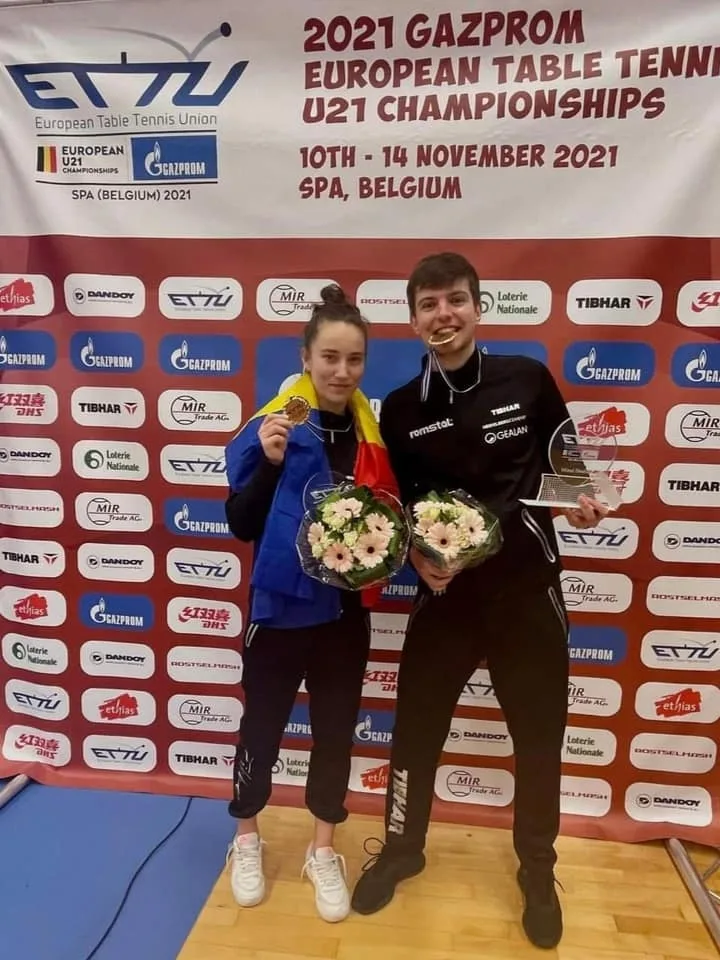 Andreea Dragoman şi Rareş Şipoş, campioni europeni la dublu mixt