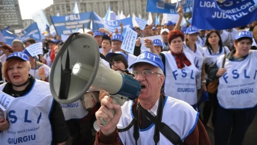 Joi, proteste ale sindicatelor din învățământ