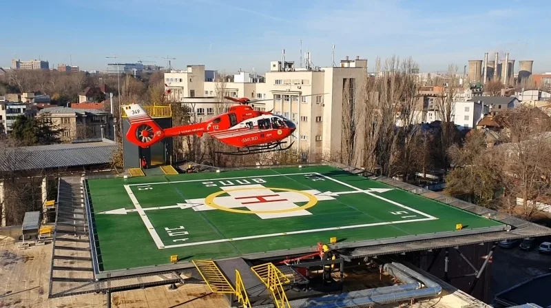 Parcare cu 400 de locuri și heliport,  la Spitalul Județean "Sf. Apostol Andrei" Galați
