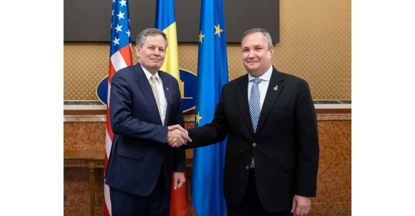 Ciucă, întâlnire cu senatorul american Steve Daines: Am subliniat importanţa trupelor americane în regiune şi necesitatea creşterii prezenţei acestora pe Flancul Estic al NATO