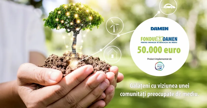Înscrierea proiectelor pentru finanțări din „Fondul Damen pentru inovație în educația de mediu”, până pe 20 mai