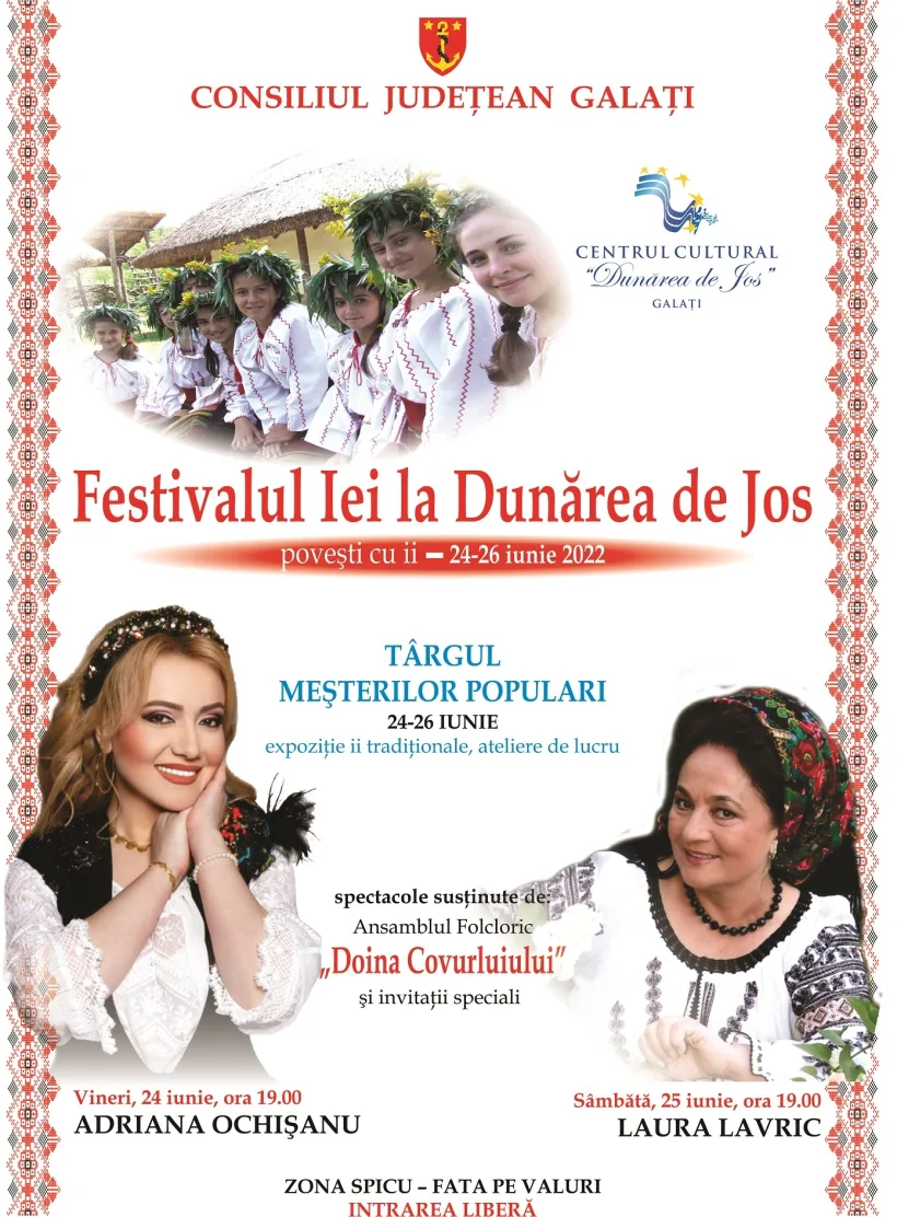 Weekend cu ii, concerte și meșteri populari, la Galați
