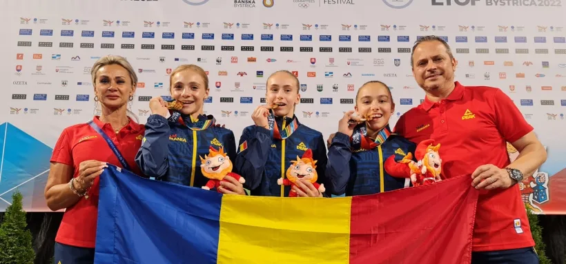 Aur şi argint pentru gimnastica românească la Festivalul Olimpic al Tineretului European