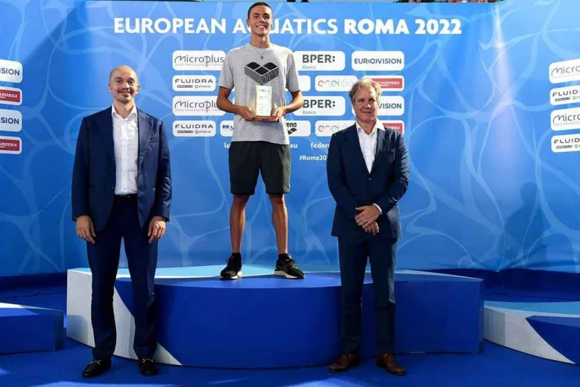 Românul David Popovici, cel mai bun sportiv la Europenele de la Roma