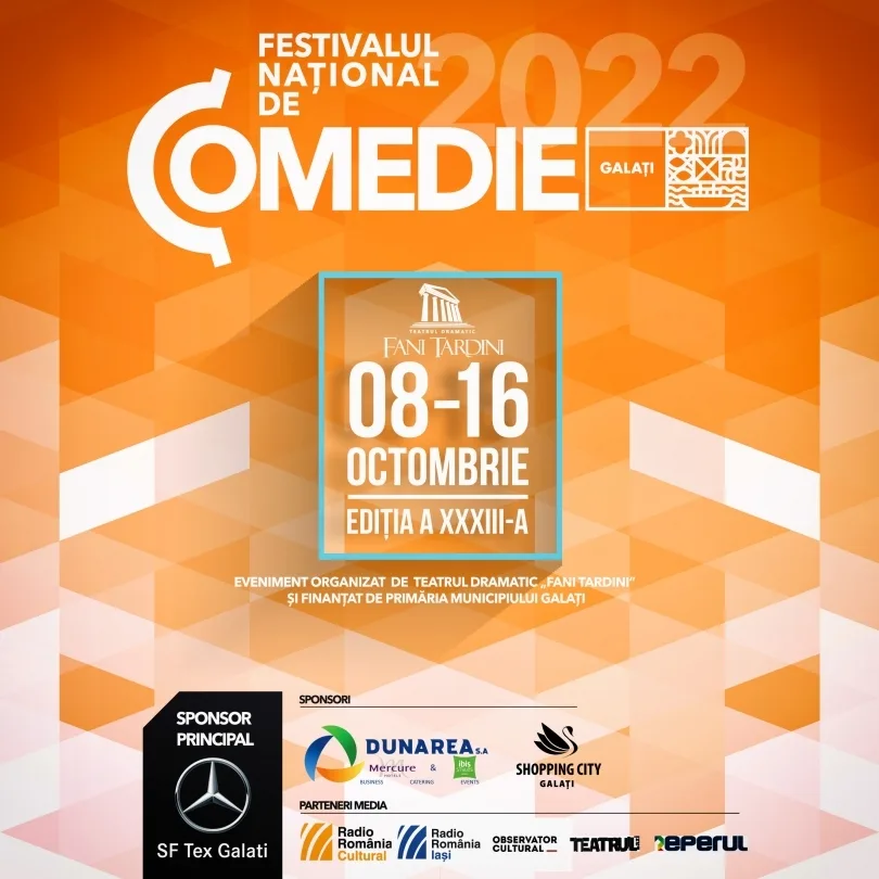 S-au pus în vânzare biletele pentru Festivalul Național de Comedie de la Galați