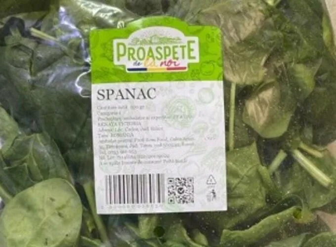 Spanac contaminat cu hepatita A, retras de la două magazine Profi din Galați