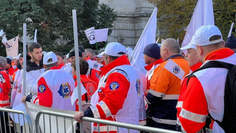 Protestele sindicaliștilor de la Ambulanță continuă