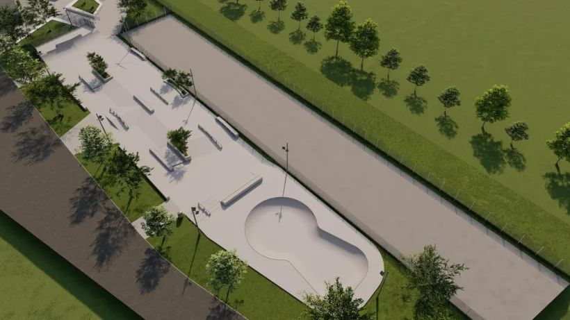 Skatepark amenajat pe strada Digului, în Piatra Neamț
