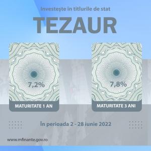 De astăzi, titluri Tezaur la dobânzi-record