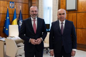Premierul Bolojan, întrevedere cu președintele Partidului Popular European, Manfred Weber