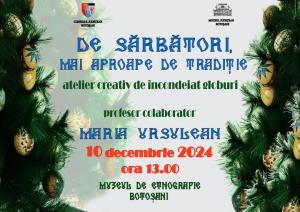 „De sărbători, mai aproape de tradiție” – ateliere creative de încondeiat globuri