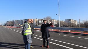 Se circulă pe primul pod hobanat construit la Galați