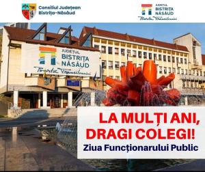 Președintele CJ Bistrița Năsăud, felicitări subordonaților - ziua funcționarului public