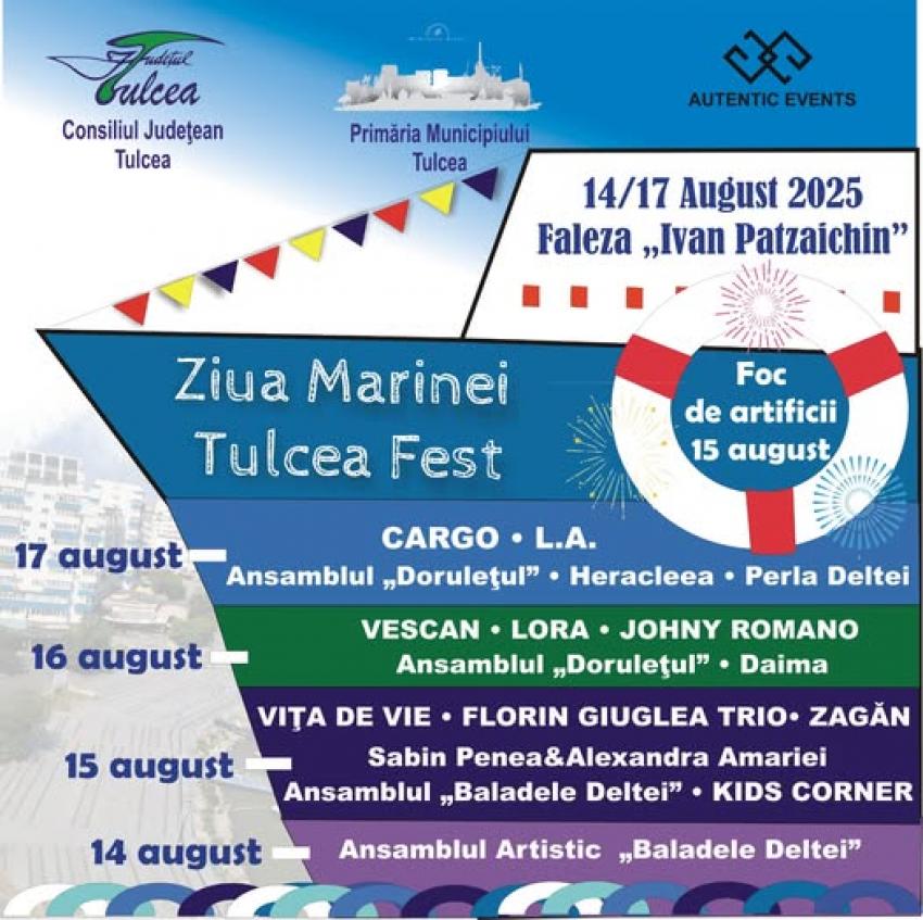 Ziua Marinei – Tulcea Fest, pe Faleza Ivan Patzaichin