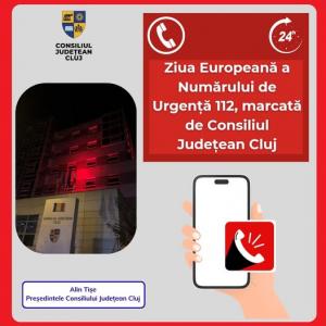 Ziua Europeană a Numărului de Urgență 112, marcată de Consiliul Județean Cluj
