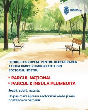 Vești bune pentru comunitate: modernizăm parcurile din Sectorul 2 cu bani europeni!