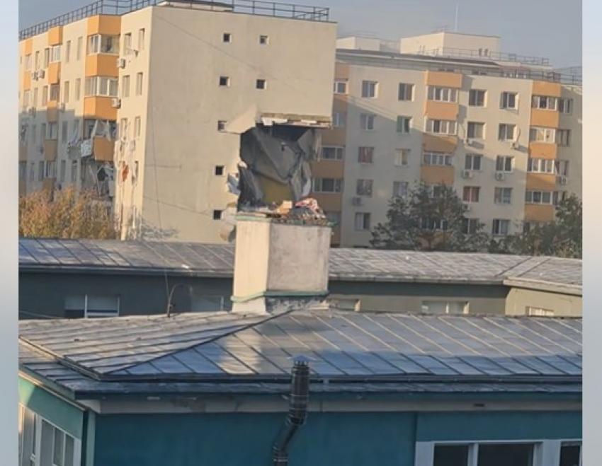 Explozie puternică într-un bloc Rahova: autoritățile interzic accesul în imobil, răniții sunt internați în spital