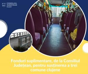 Fonduri suplimentare de la Consiliul Județean pentru susținerea a 3 comune clujene